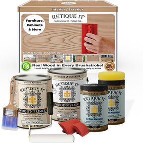 Multi-purpose Wood'n Kit (4x Lg) - Pickled Oak