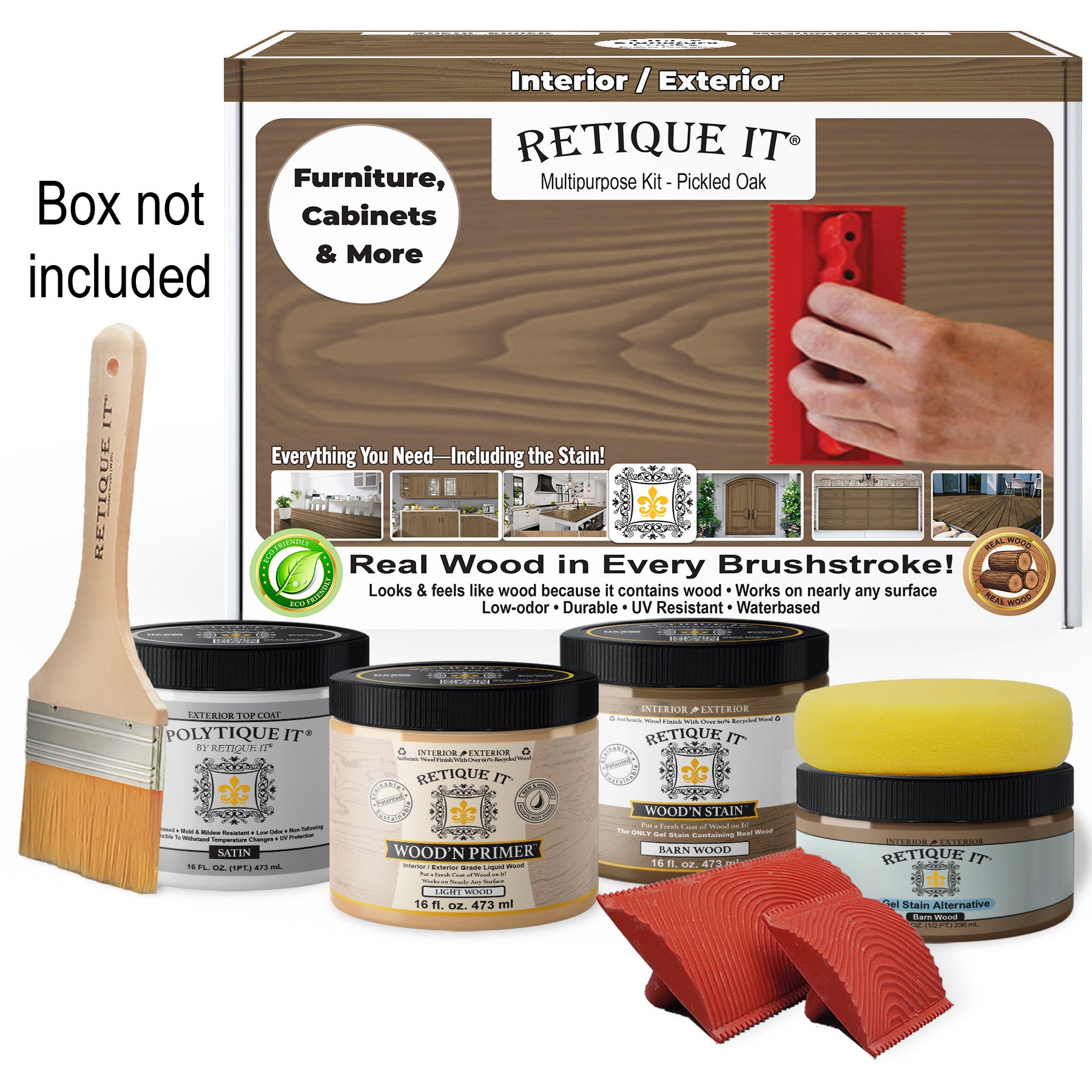 Multi-purpose Wood'n Kit (Med) - Barn Wood - Exterior Top Coat