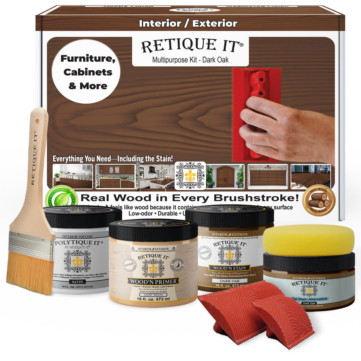 Multi-purpose Wood'n Kit (Med) - Dark Oak - Exterior Top Coat