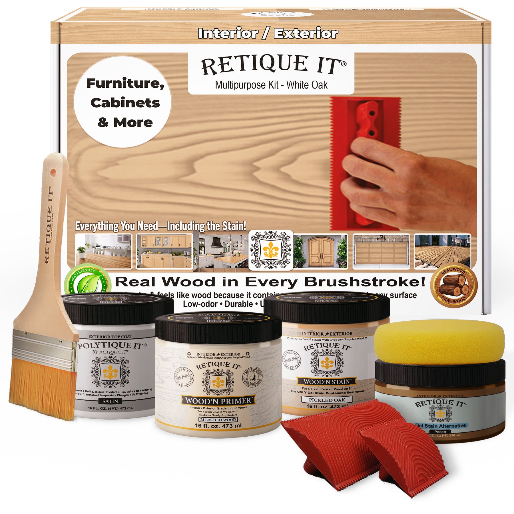 Multi-purpose Wood'n Kit (Med) - White Oak - Exterior Top Coat