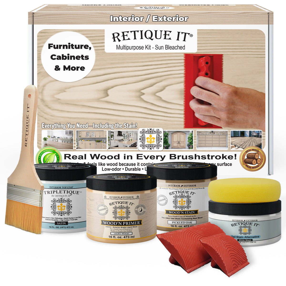 Multi-purpose Wood'n Kit (Med) - Sun Bleached - Interior Top Coat