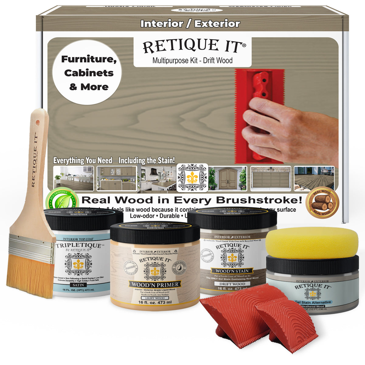 Multi-purpose Wood'n Kit (Med) - Drift Wood - Interior Top Coat