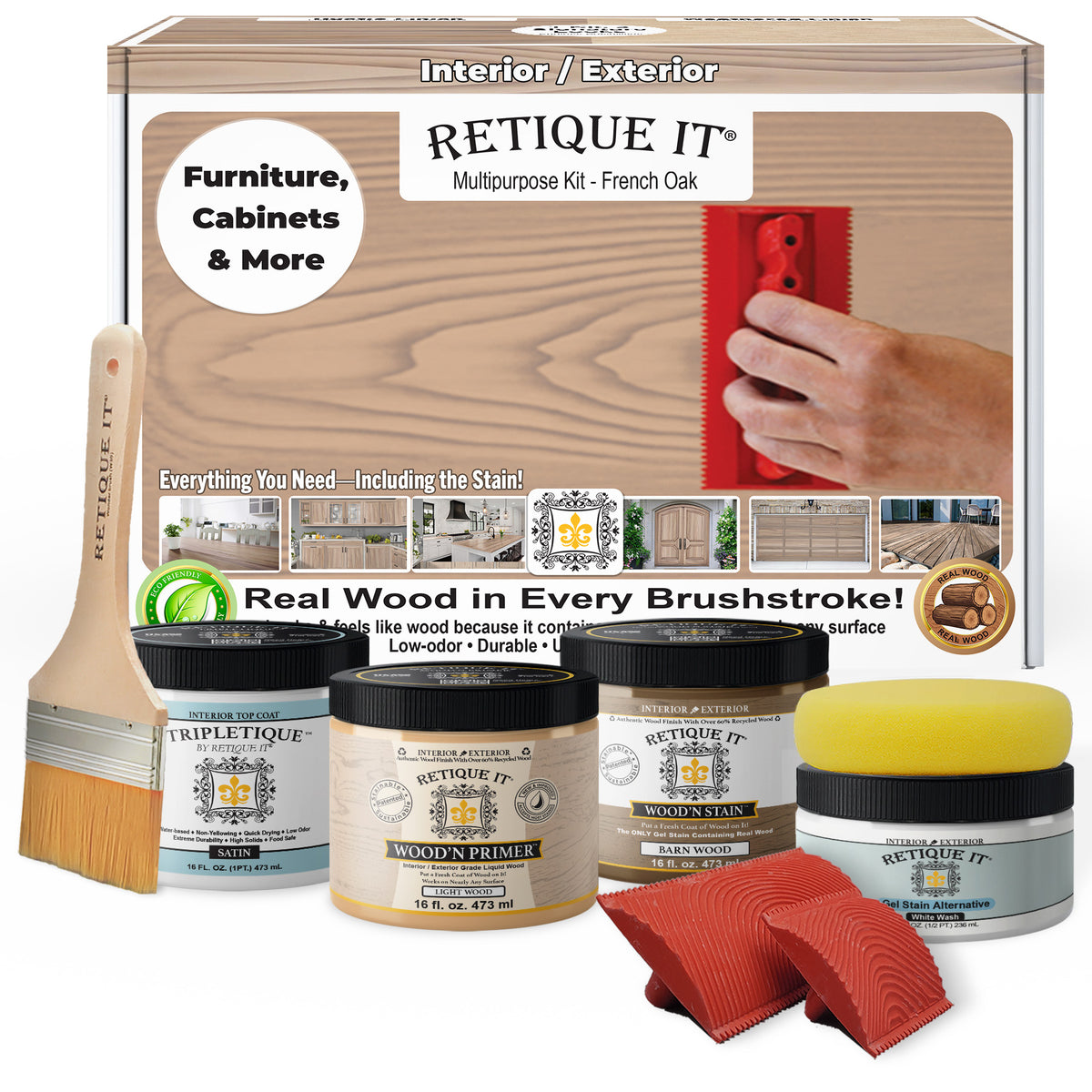Multi-purpose Wood'n Kit (Med) - French Oak - Interior Top Coat