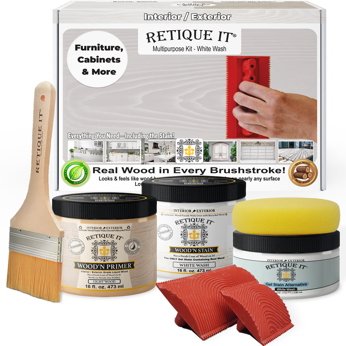 Multi-purpose Wood'n Kit (Med) - White Wash