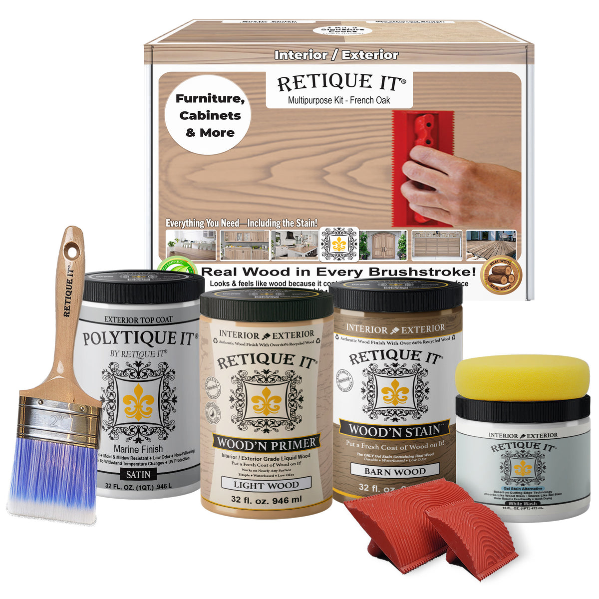Multi-purpose Wood'n Kit (Large) - French Oak - Exterior Top Coat