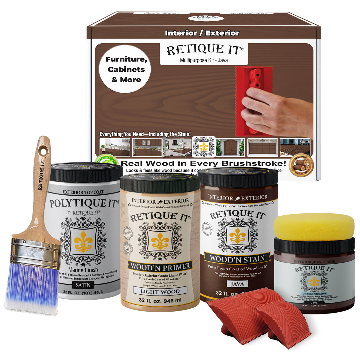 Multi-purpose Wood'n Kit (Large) - Dark Oak - Exterior Top Coat