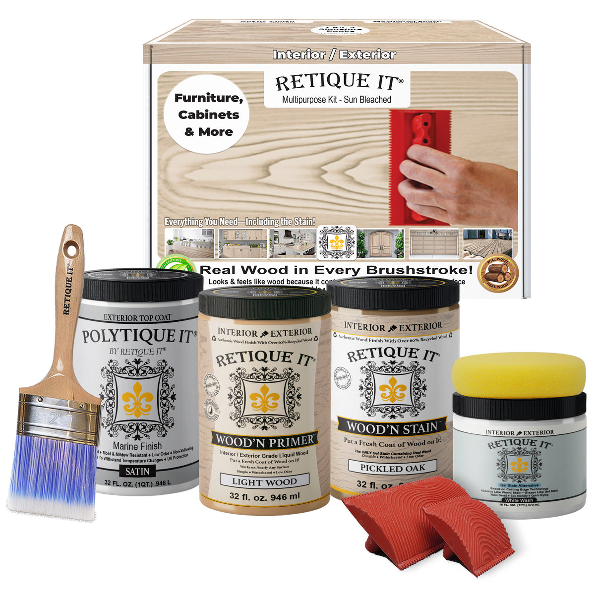 Multi-purpose Wood'n Kit (Large) - Sun Bleached - Exterior Top Coat