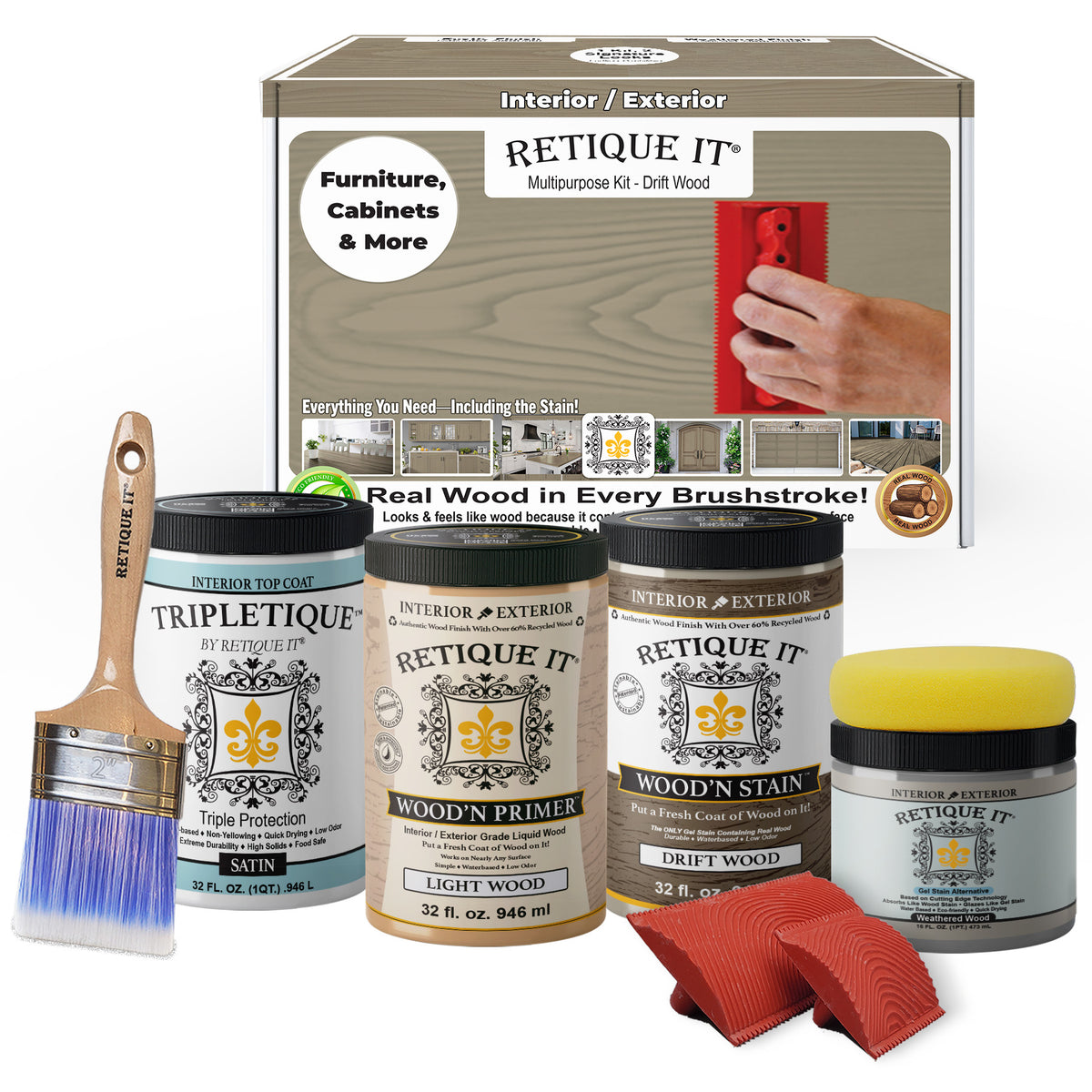Multi-purpose Wood'n Kit (Large) - Drift Wood - Interior Top Coat