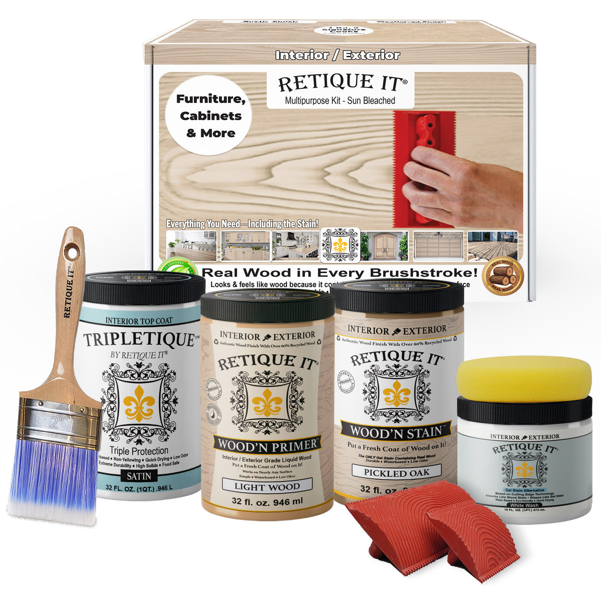 Multi-purpose Wood'n Kit (Large) - Sun Bleached - Interior Top Coat