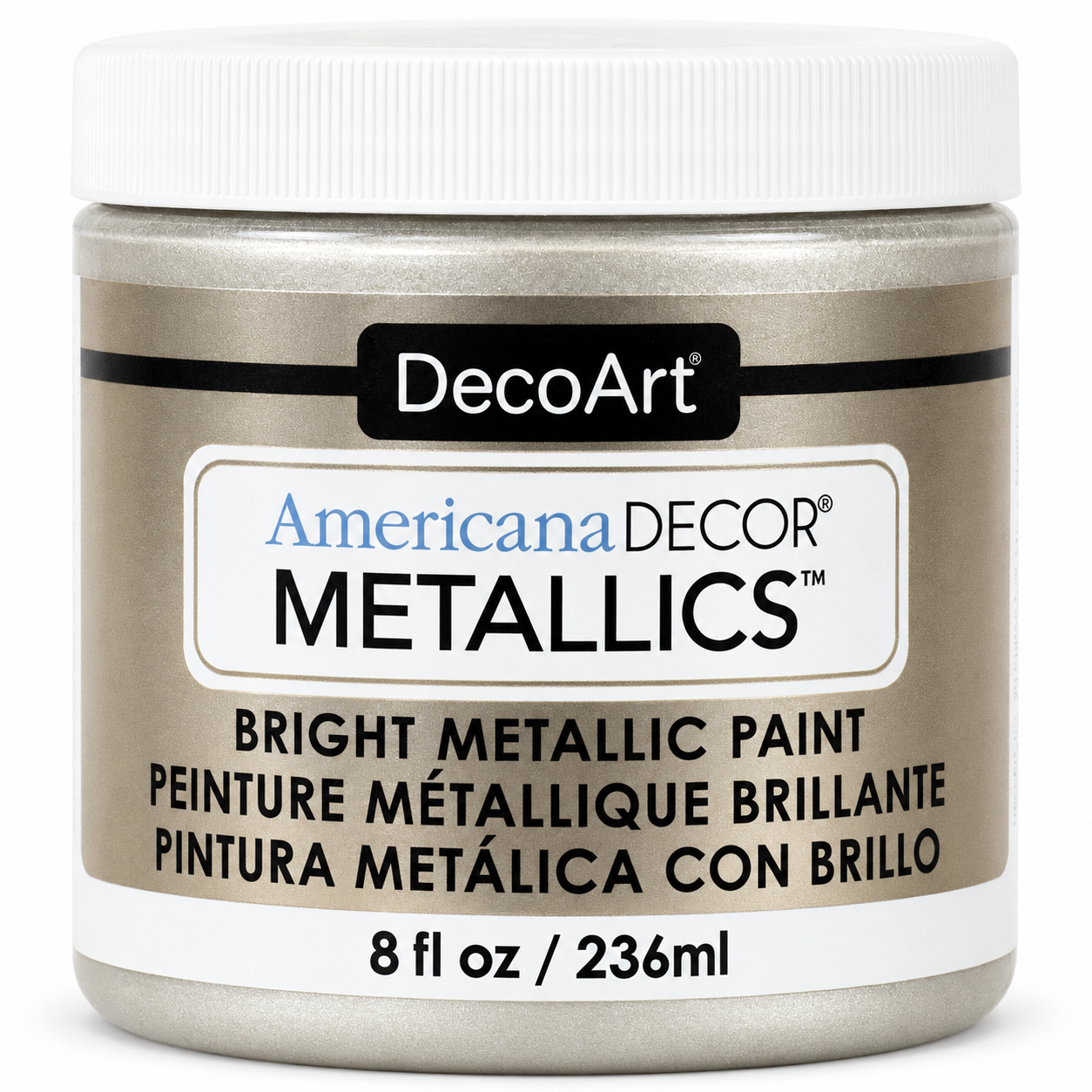 Pearl Americana Decor Metallics paint, 8 oz jar