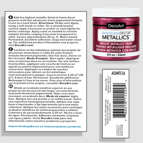 Berry Americana Decor Metallics product information and application instructions