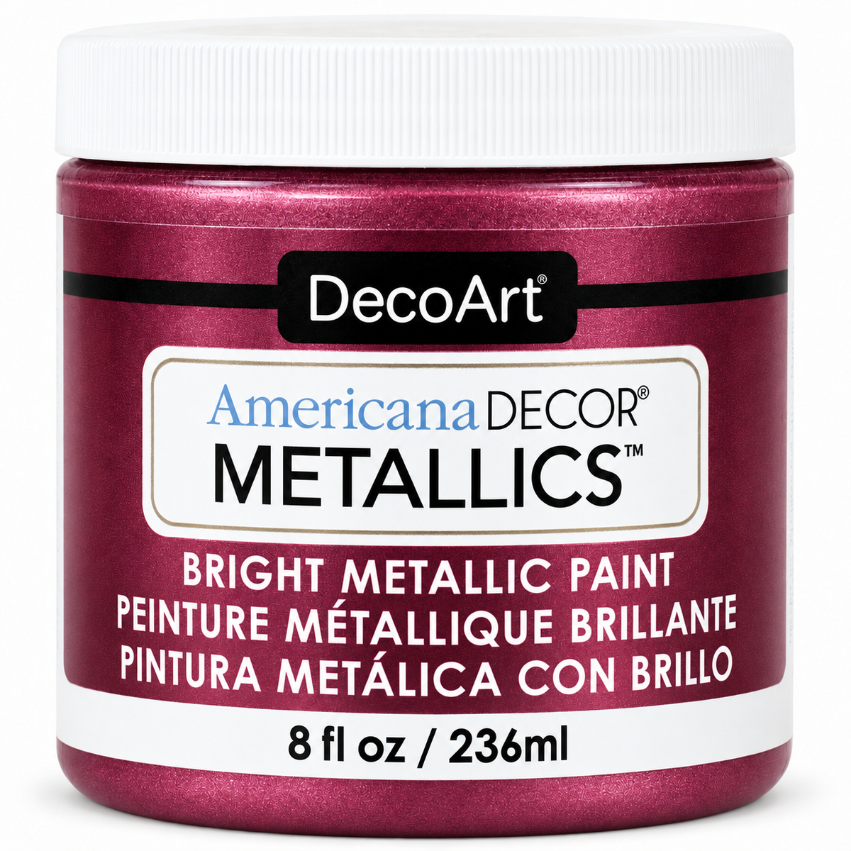 DecoArt Americana Decor Metallics Berry paint bottle 񟿿