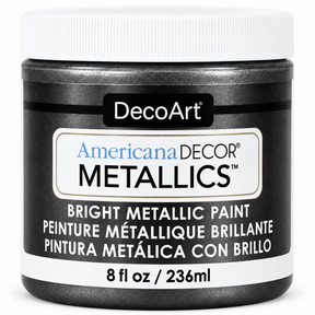 Obsidian Americana Decor Metallics paint, 8 oz jar