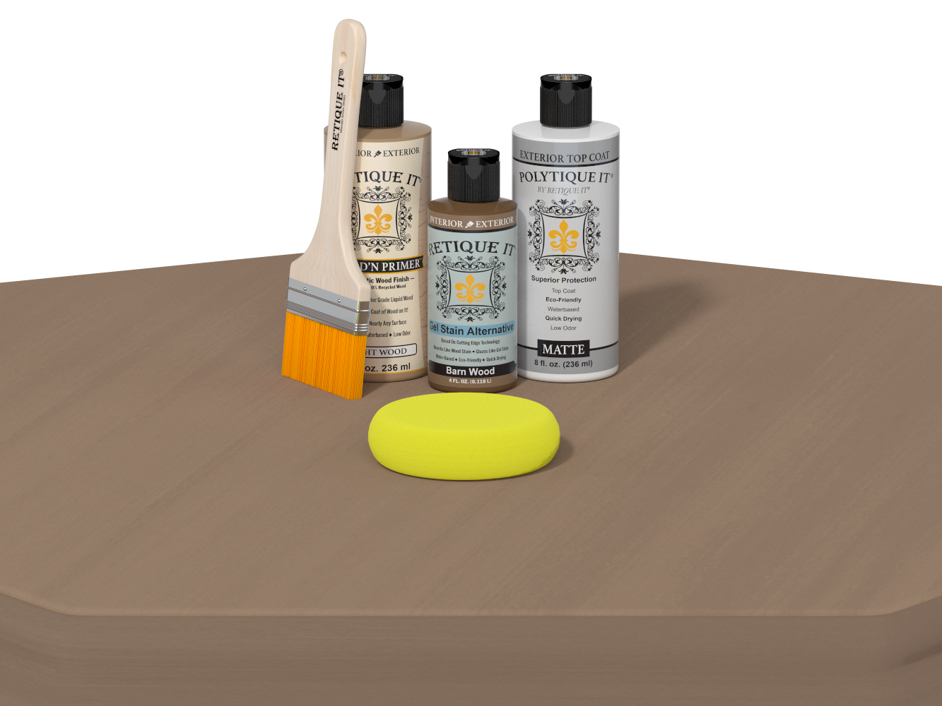 Multi-purpose Smooth Finish Kit - Barn Wood - Exterior Top Coat