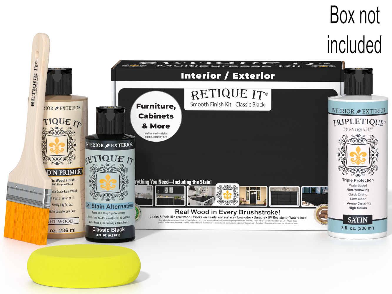 Multi-purpose Smooth Finish Kit - Classic Black - Interior Top Coat