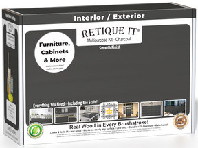 Retique It® Multipurpose Kit - Charcoal packaging featuring furniture, cabinets, and more.