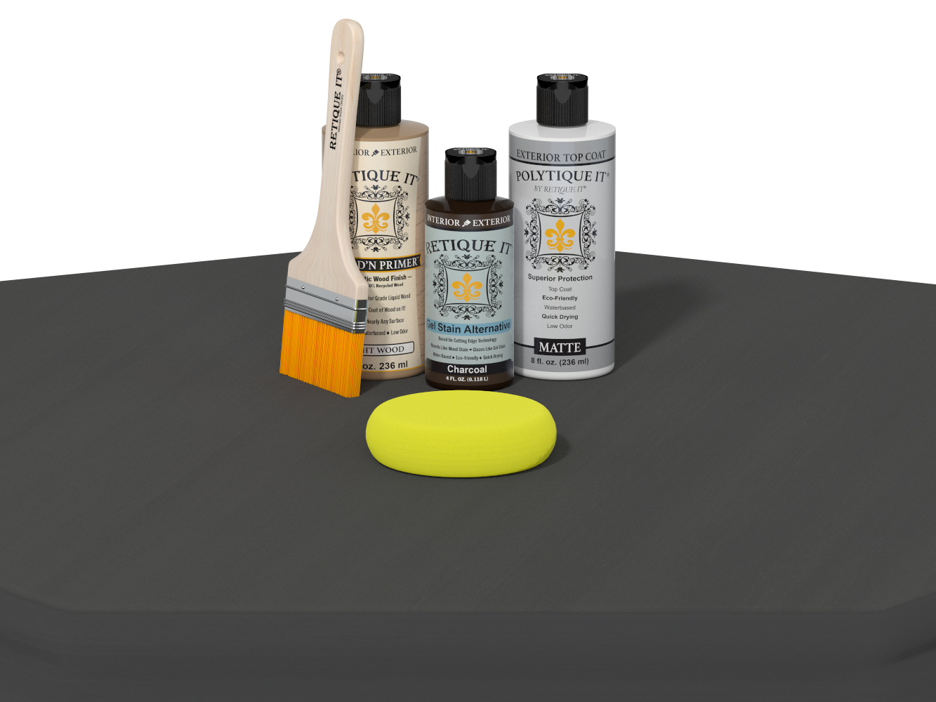 Multi-purpose Smooth Finish Kit - Charcoal - Exterior Top Coat