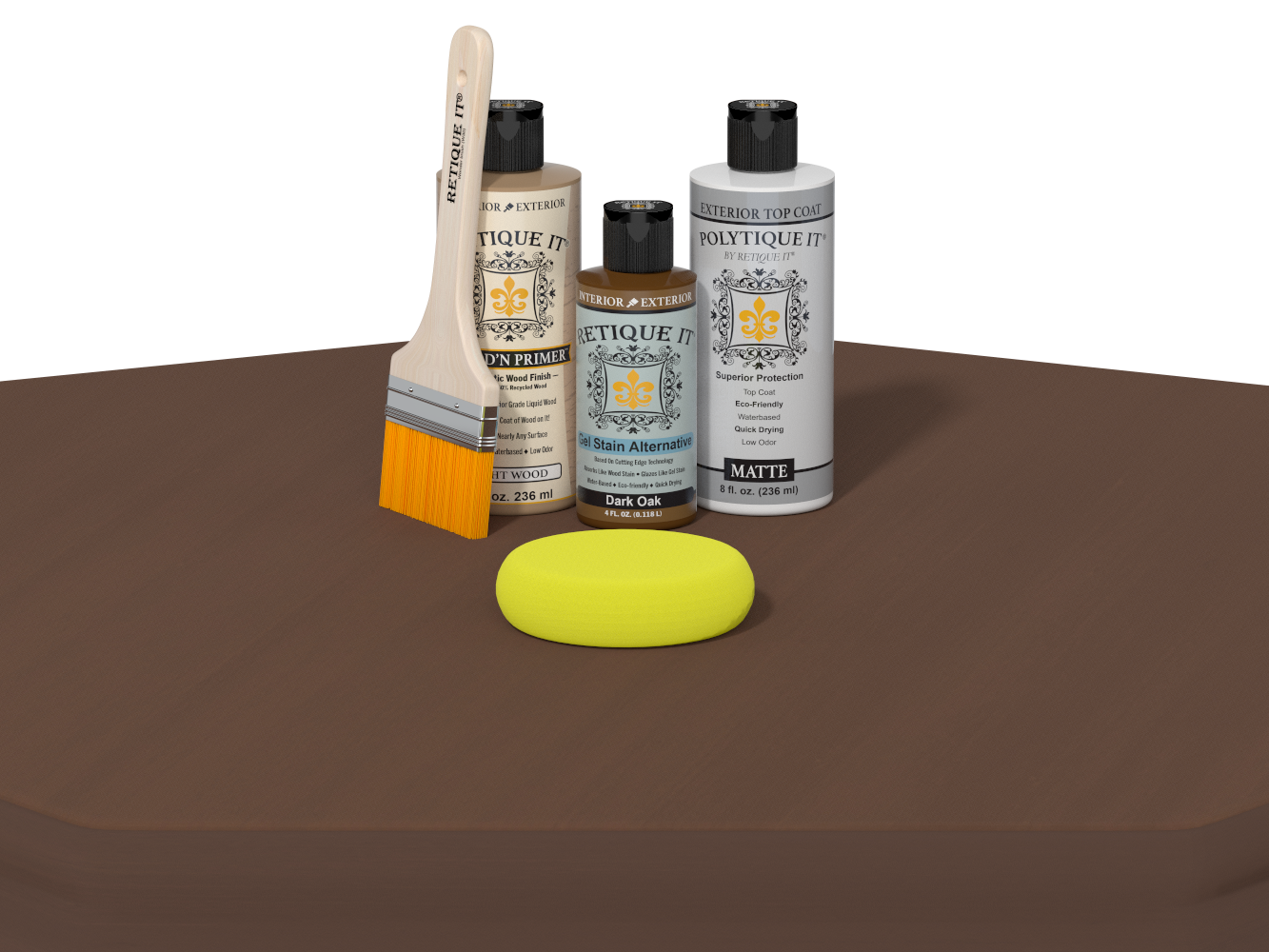 Multi-purpose Smooth Finish Kit - Dark Oak - Exterior Top Coat