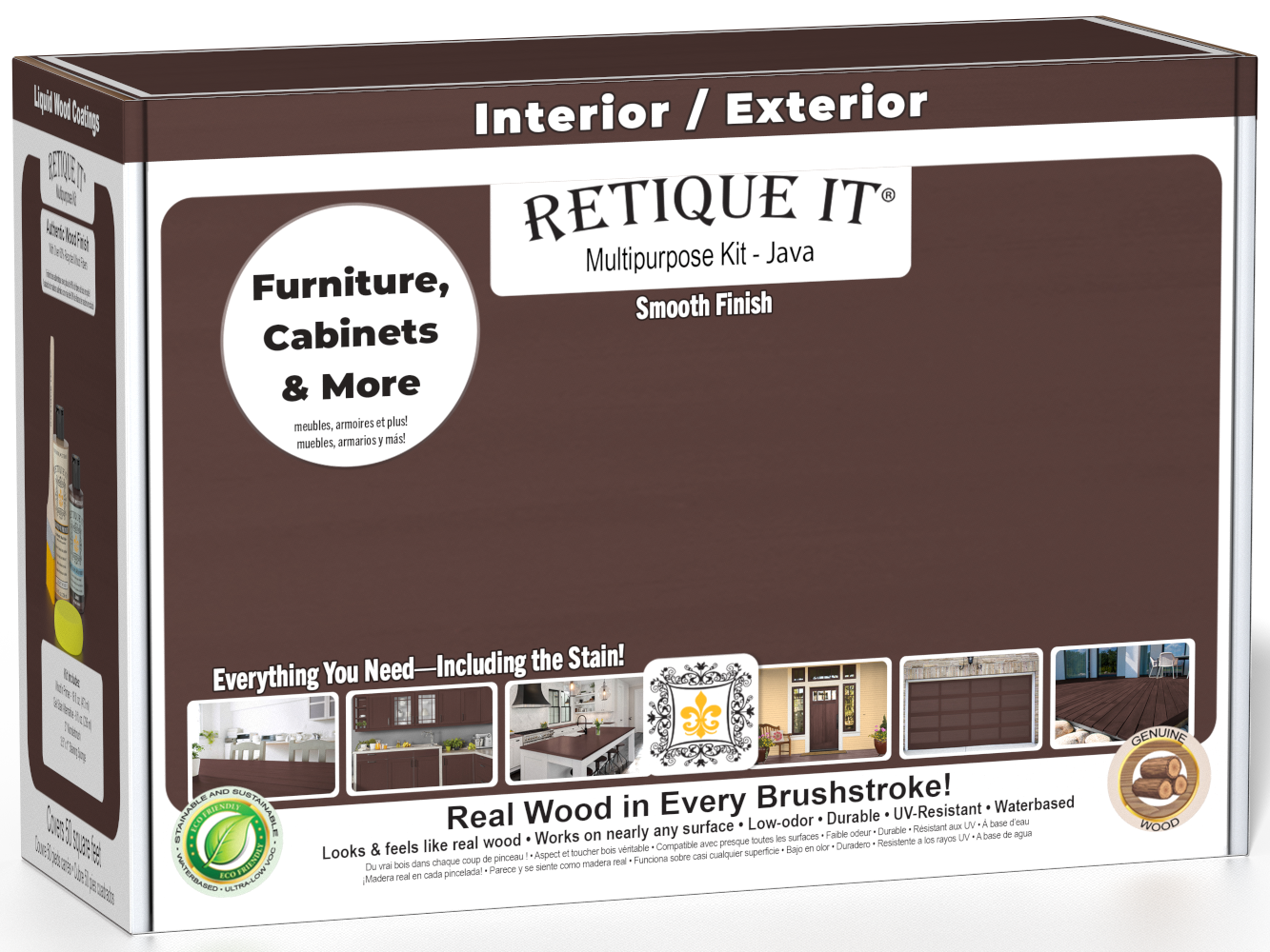 Retique It® Multipurpose Kit - Java packaging featuring furniture, cabinets, and more.