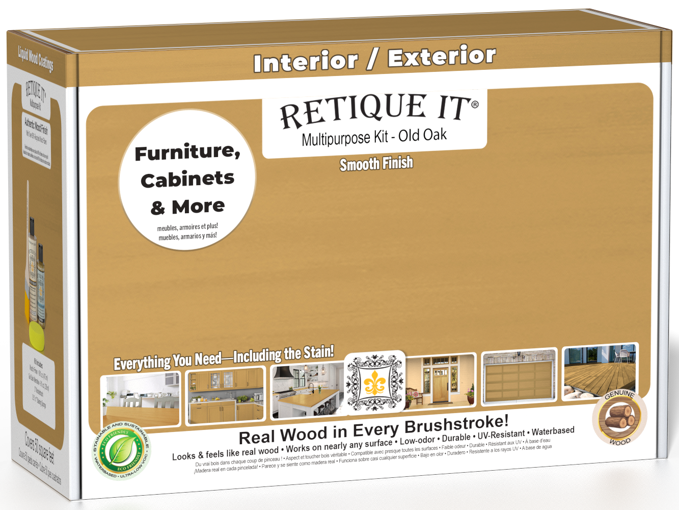 Multi-purpose Smooth Finish Kit - Old Oak - Exterior Top Coat