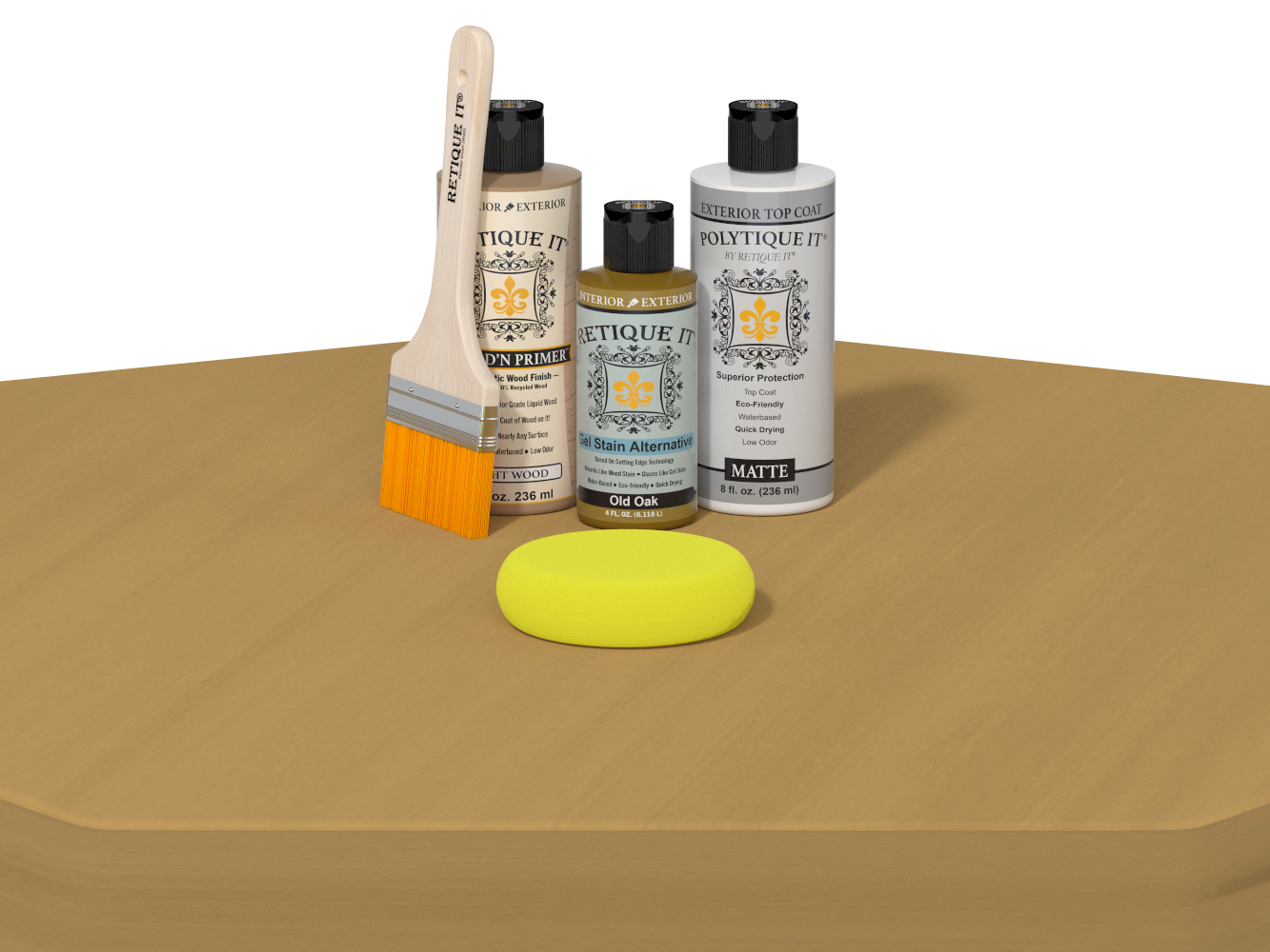 Multi-purpose Smooth Finish Kit - Old Oak - Exterior Top Coat