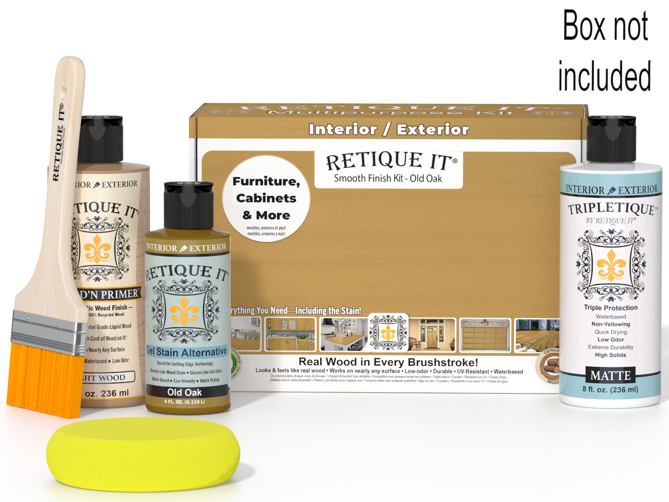 Multi-purpose Smooth Finish Kit - Old Oak - Interior Top Coat