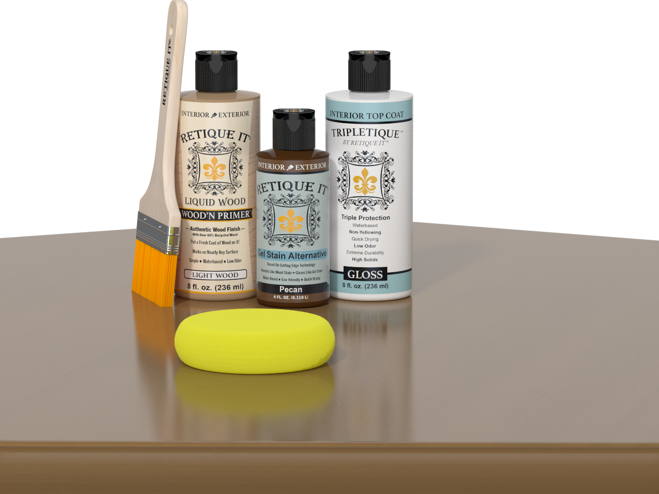 Multi-purpose Smooth Finish Kit - Pecan - Interior Top Coat