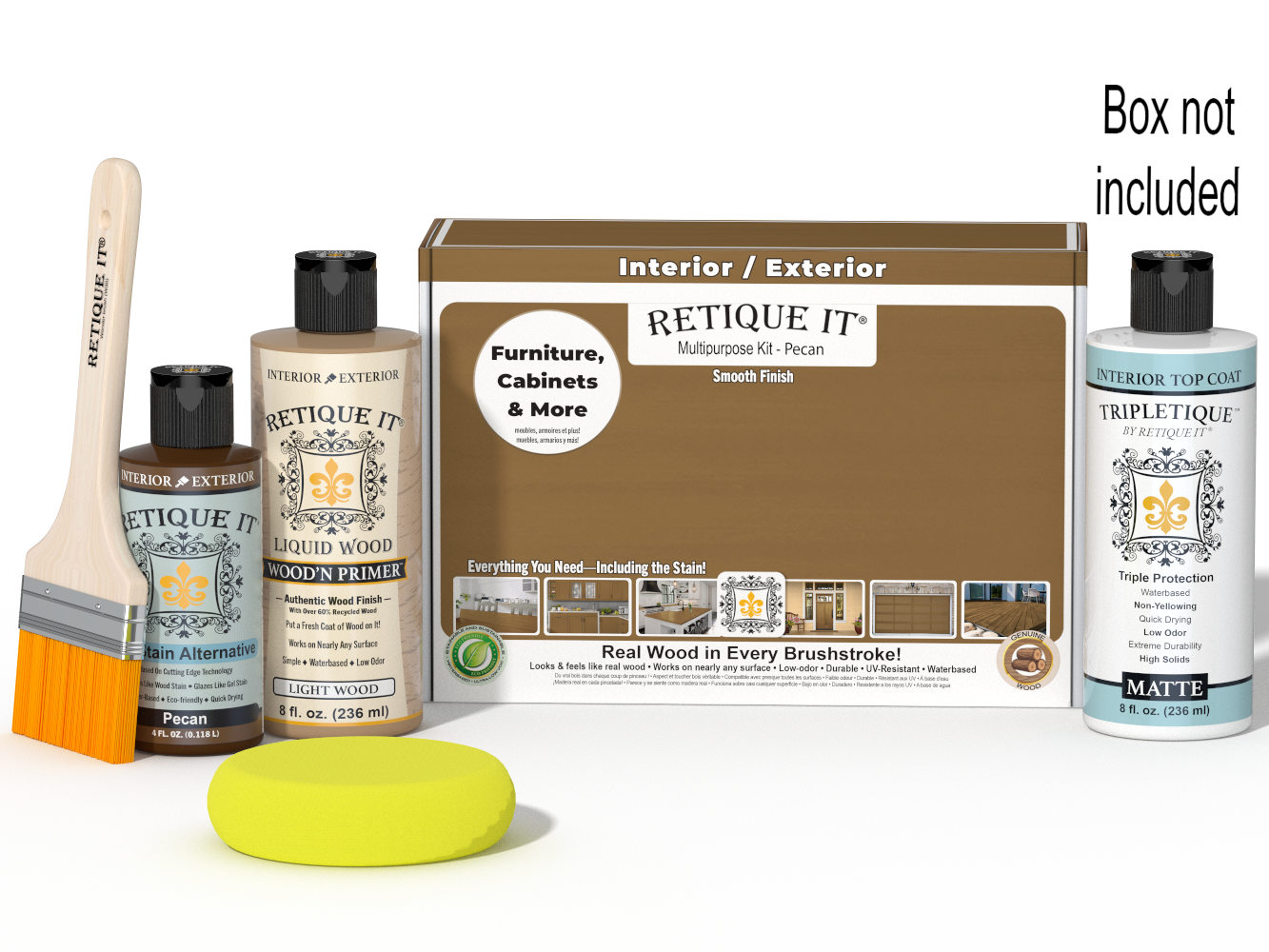 Multi-purpose Smooth Finish Kit - Pecan - Interior Top Coat