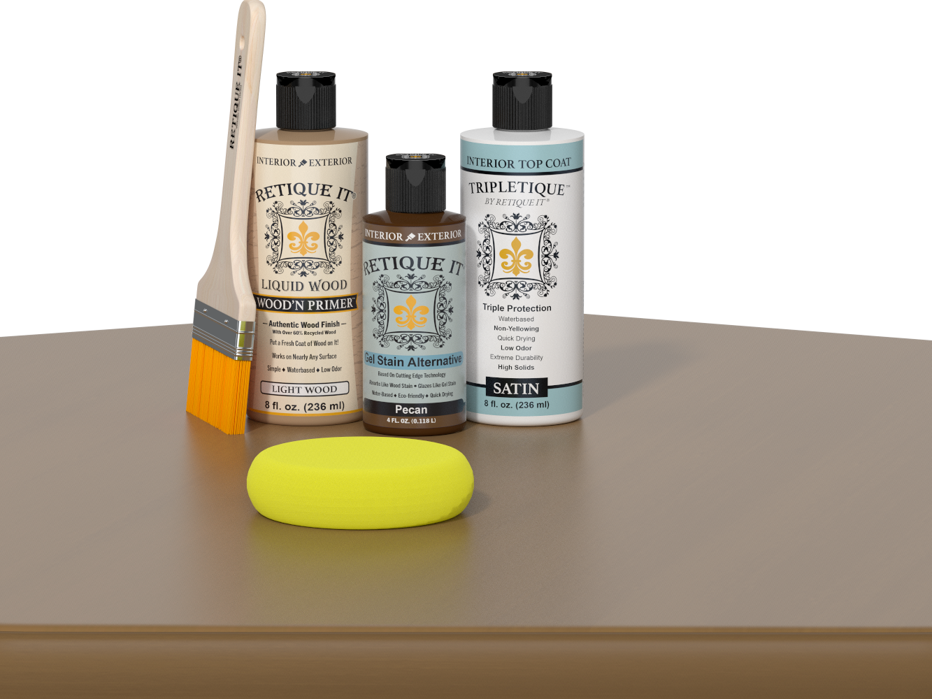Multi-purpose Smooth Finish Kit - Pecan - Interior Top Coat