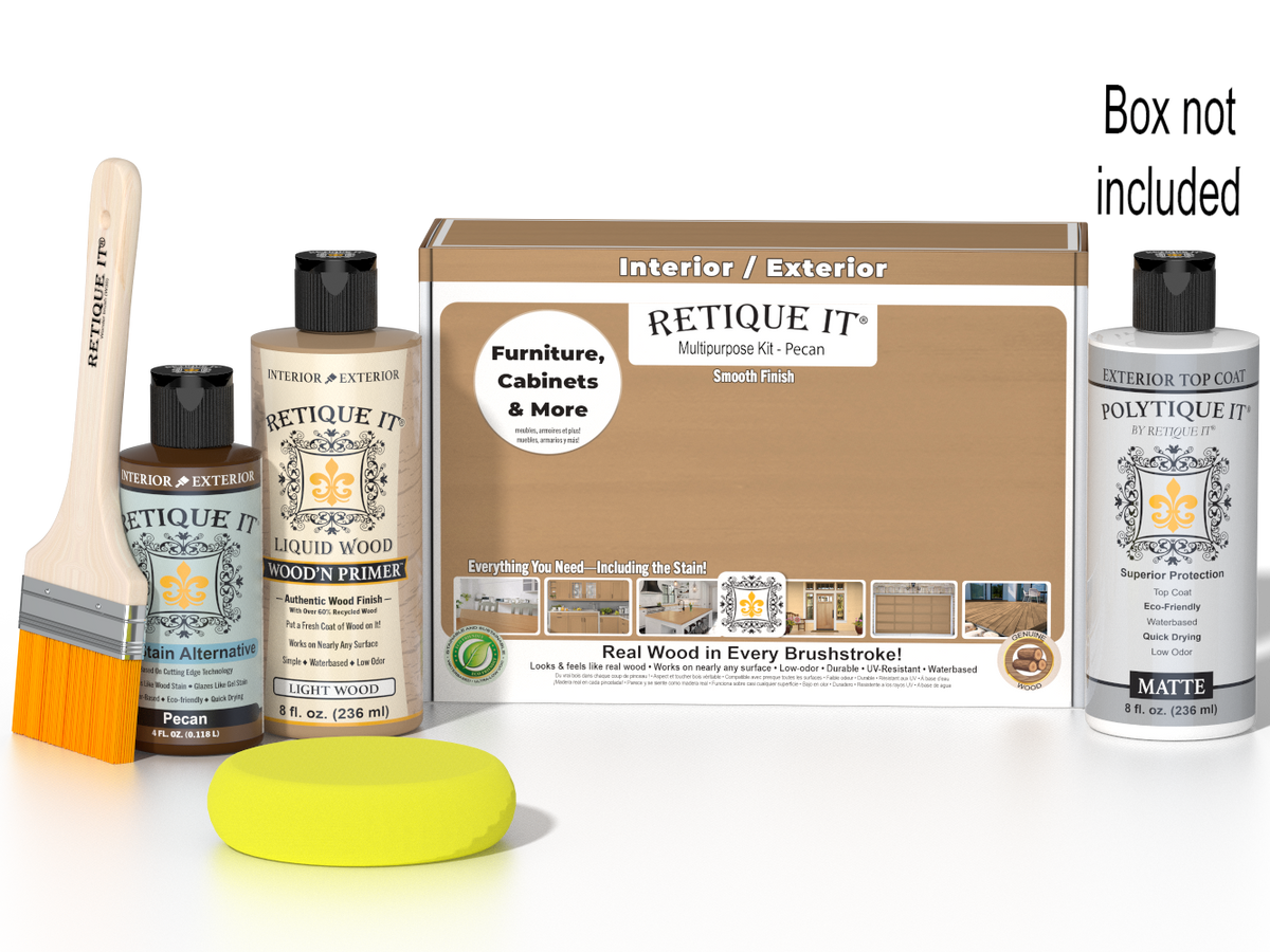 Multi-purpose Smooth Finish Kit - Pecan - Exterior Top Coat