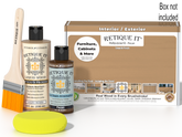 Retique It® Light Wood kit with brush, sponge, and box not included.