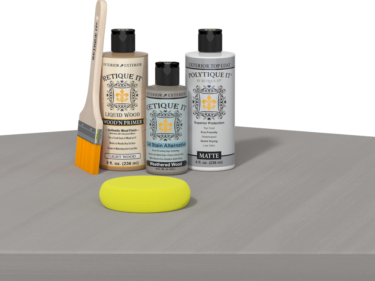 Multi-purpose Smooth Finish Kit - Weathered Wood - Exterior Top Coat
