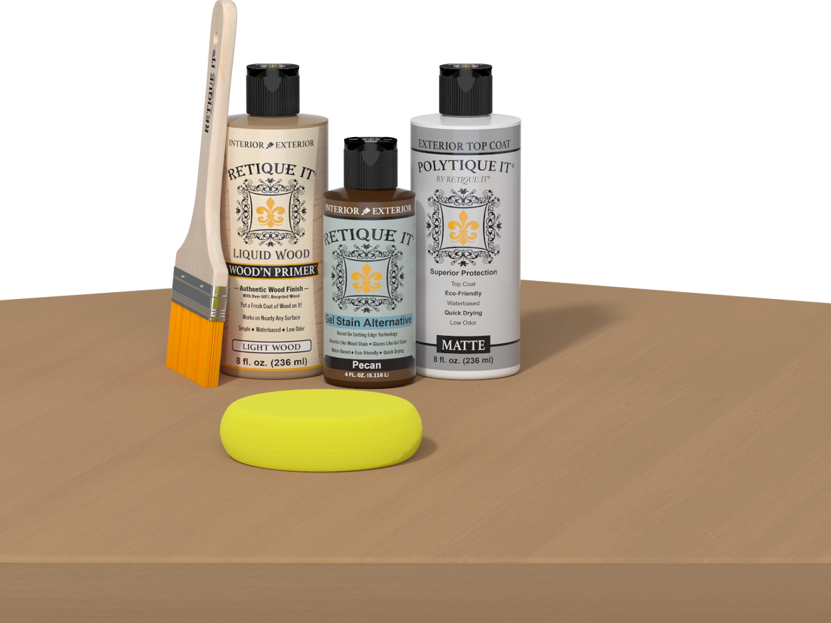 Multi-purpose Smooth Finish Kit - Pecan - Exterior Top Coat