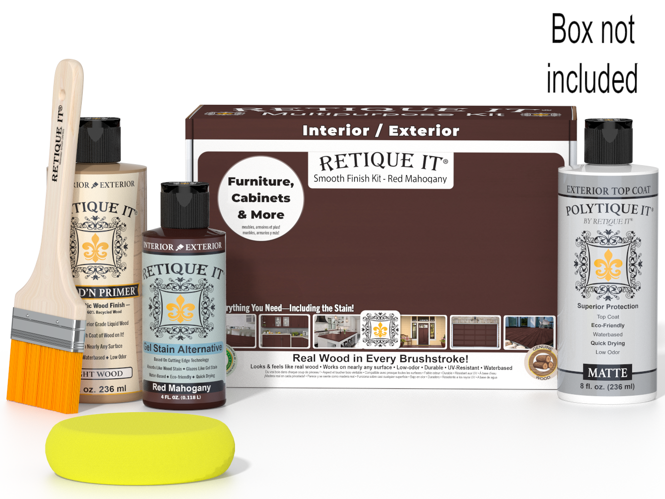 Multi-purpose Smooth Finish Kit - Red Mahogany - Exterior Top Coat