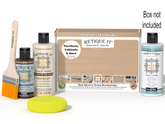 Retique It® White Oak kit with box, brush, sponge, and Tripletique top coat.