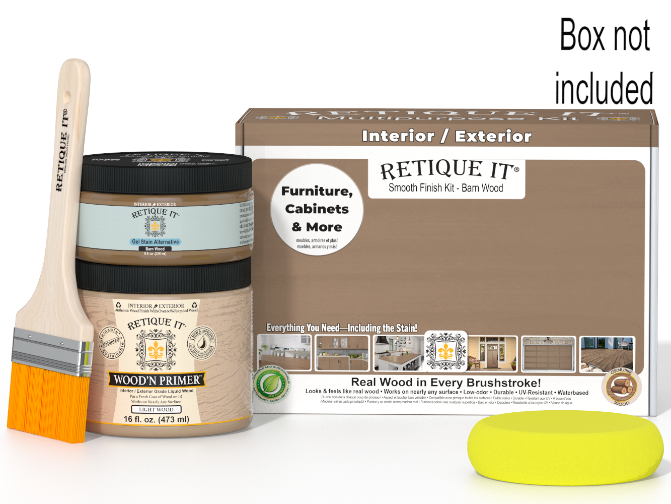 Multi-purpose Smooth Finish Kit (Med) - Barn Wood