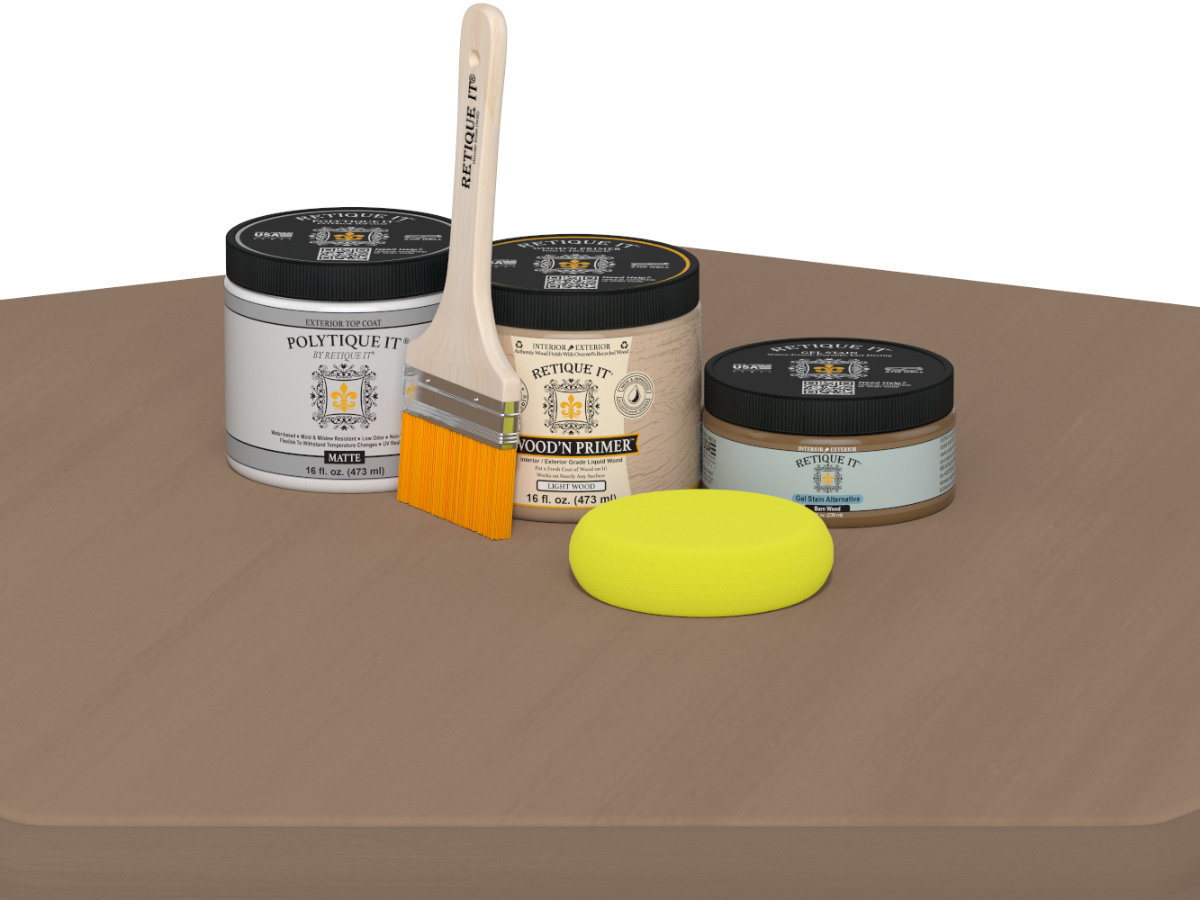 Multi-purpose Smooth Finish Kit (Med) - Barn Wood - Exterior Top Coat