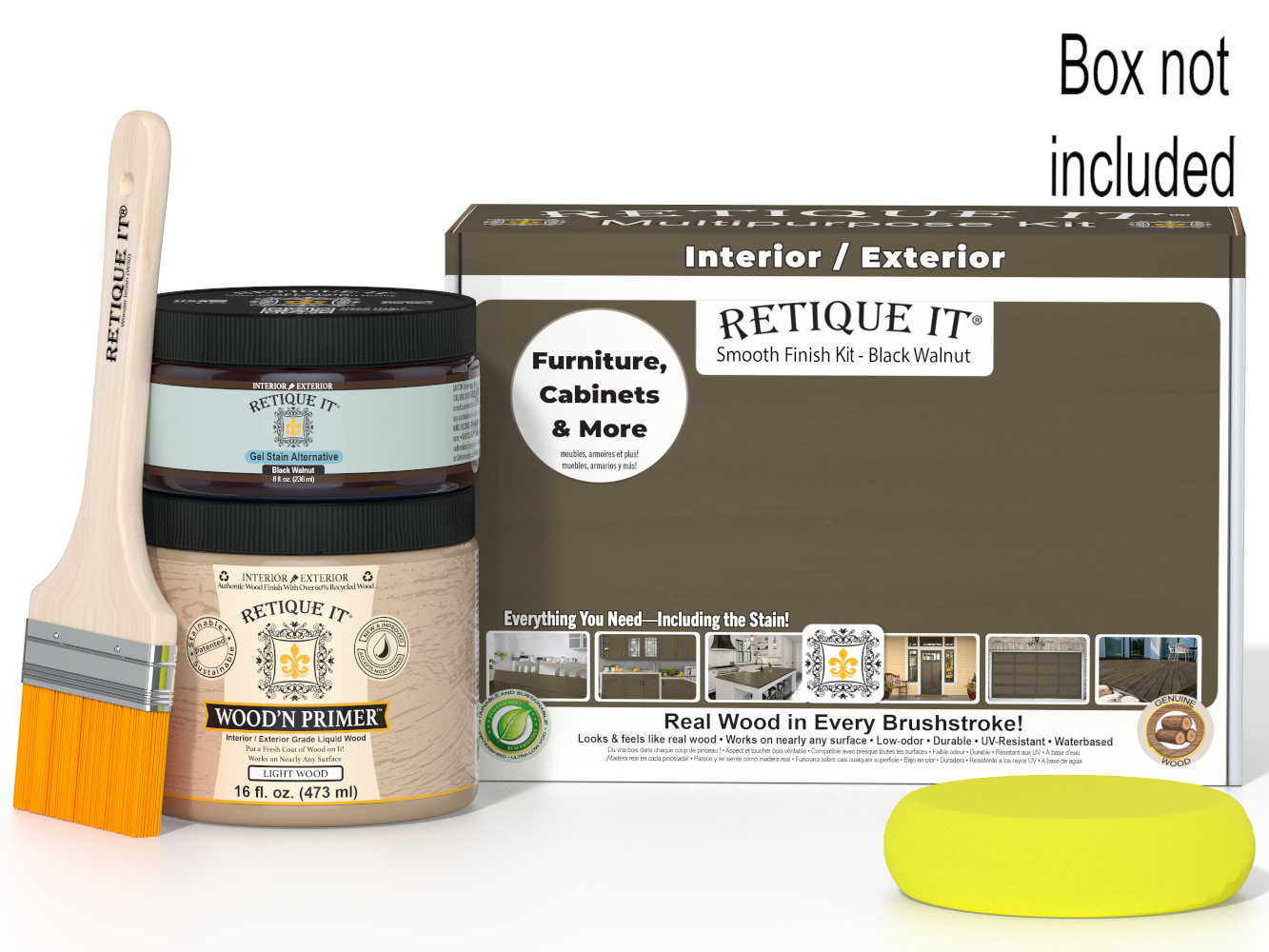 Multi-purpose Smooth Finish Kit (Med) - Black Walnut