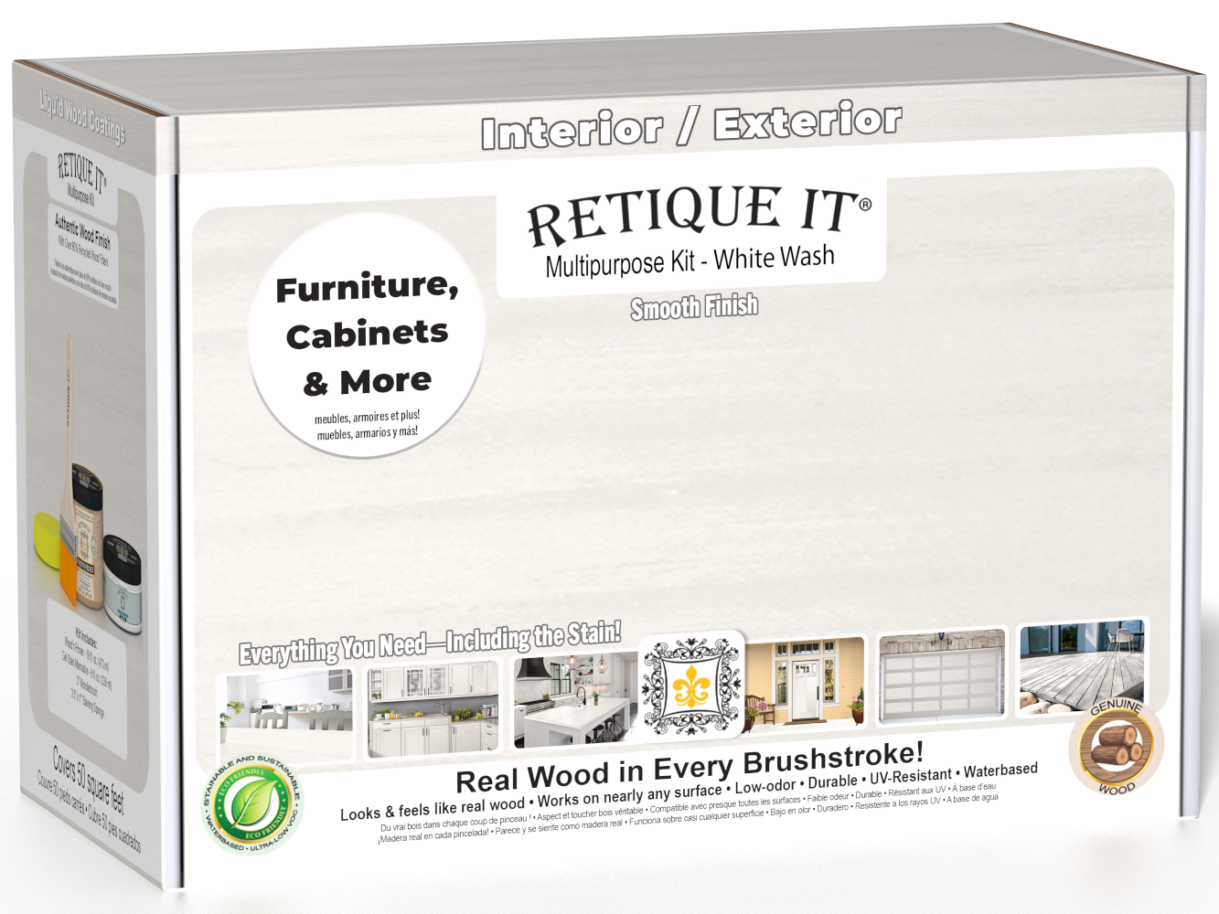 Multi-purpose Smooth Finish Kit (Med) - White Wash