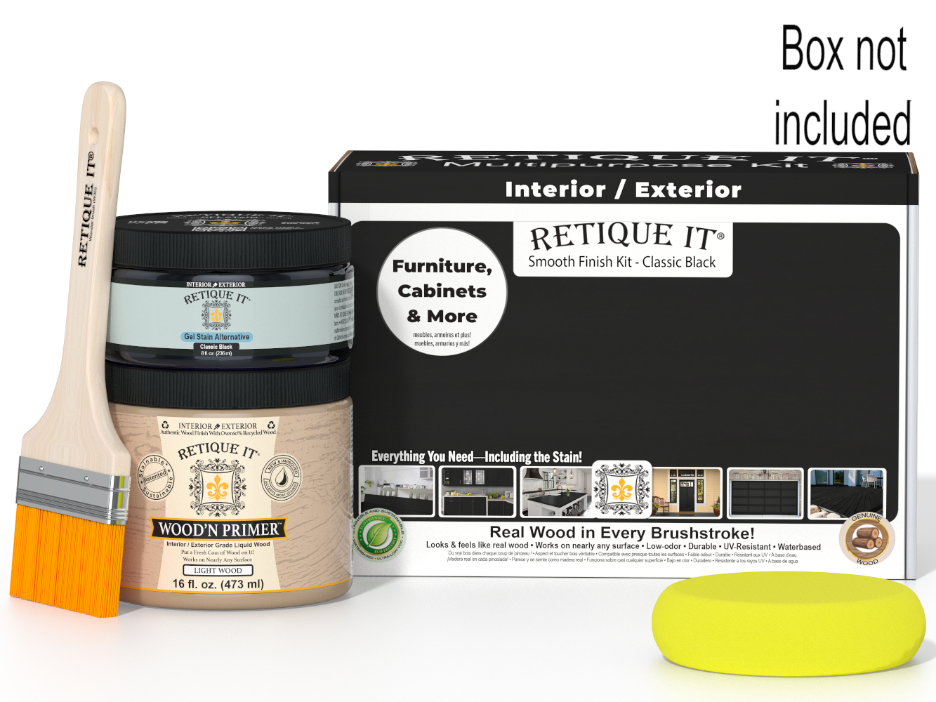 Multi-purpose Smooth Finish Kit (Med) - Classic Black