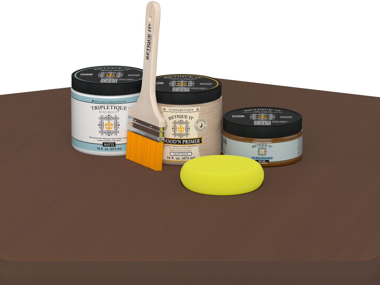 Multi-purpose Smooth Finish Kit (Med) - Dark Oak - Interior Top Coat