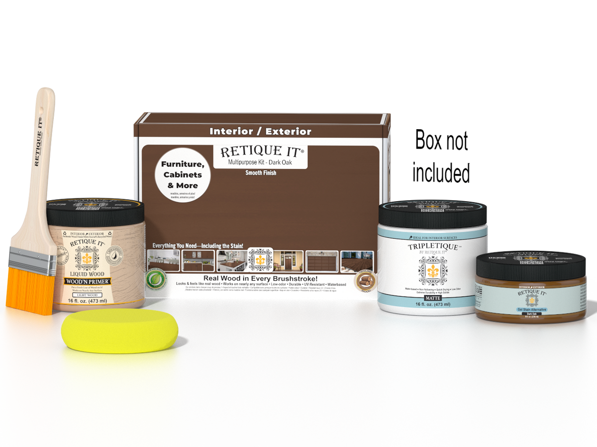 Multi-purpose Smooth Finish Kit (Med) - Dark Oak - Interior Top Coat