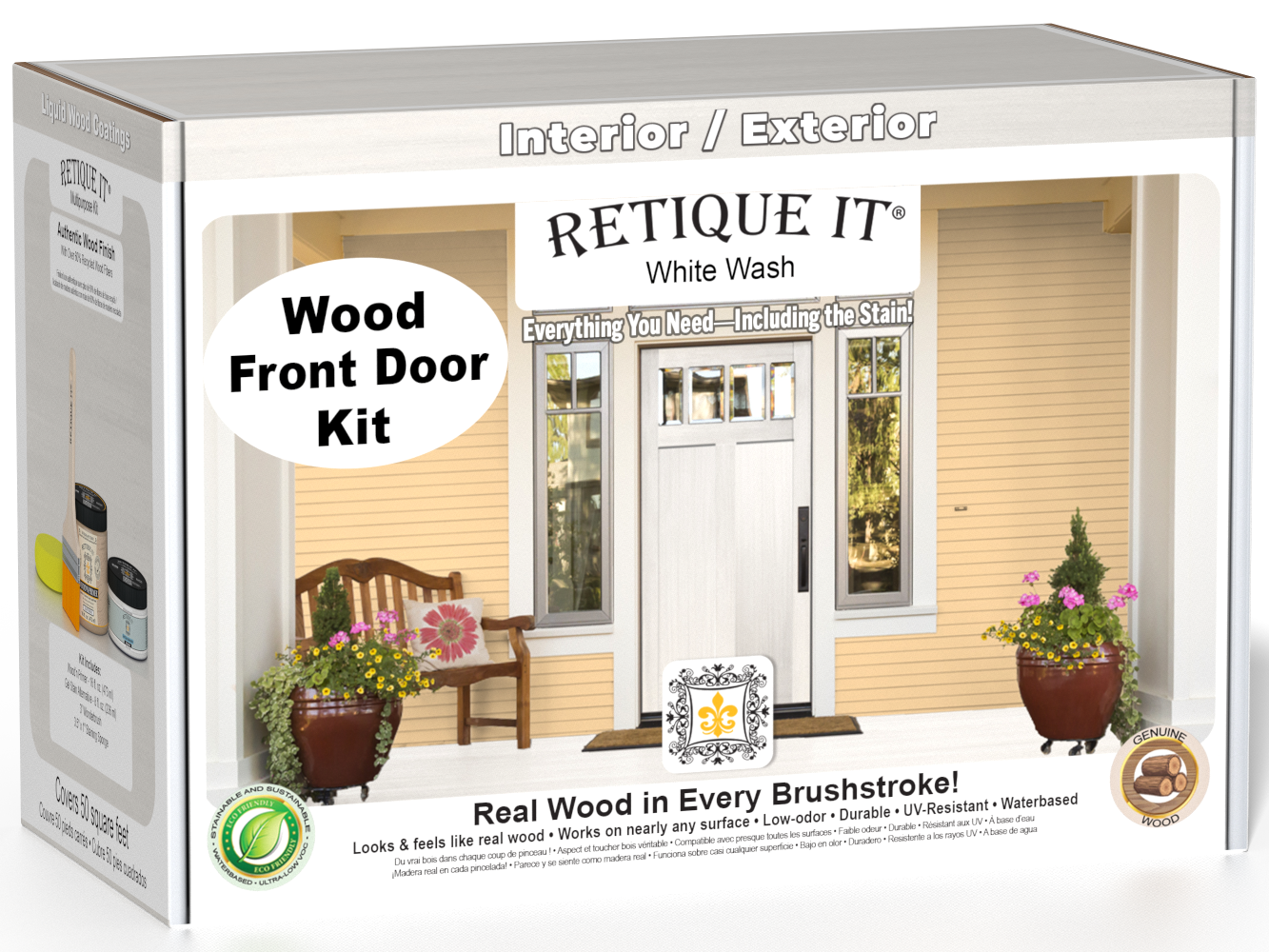 Wood'n Door Smooth Finish Kit - White Wash — box hero