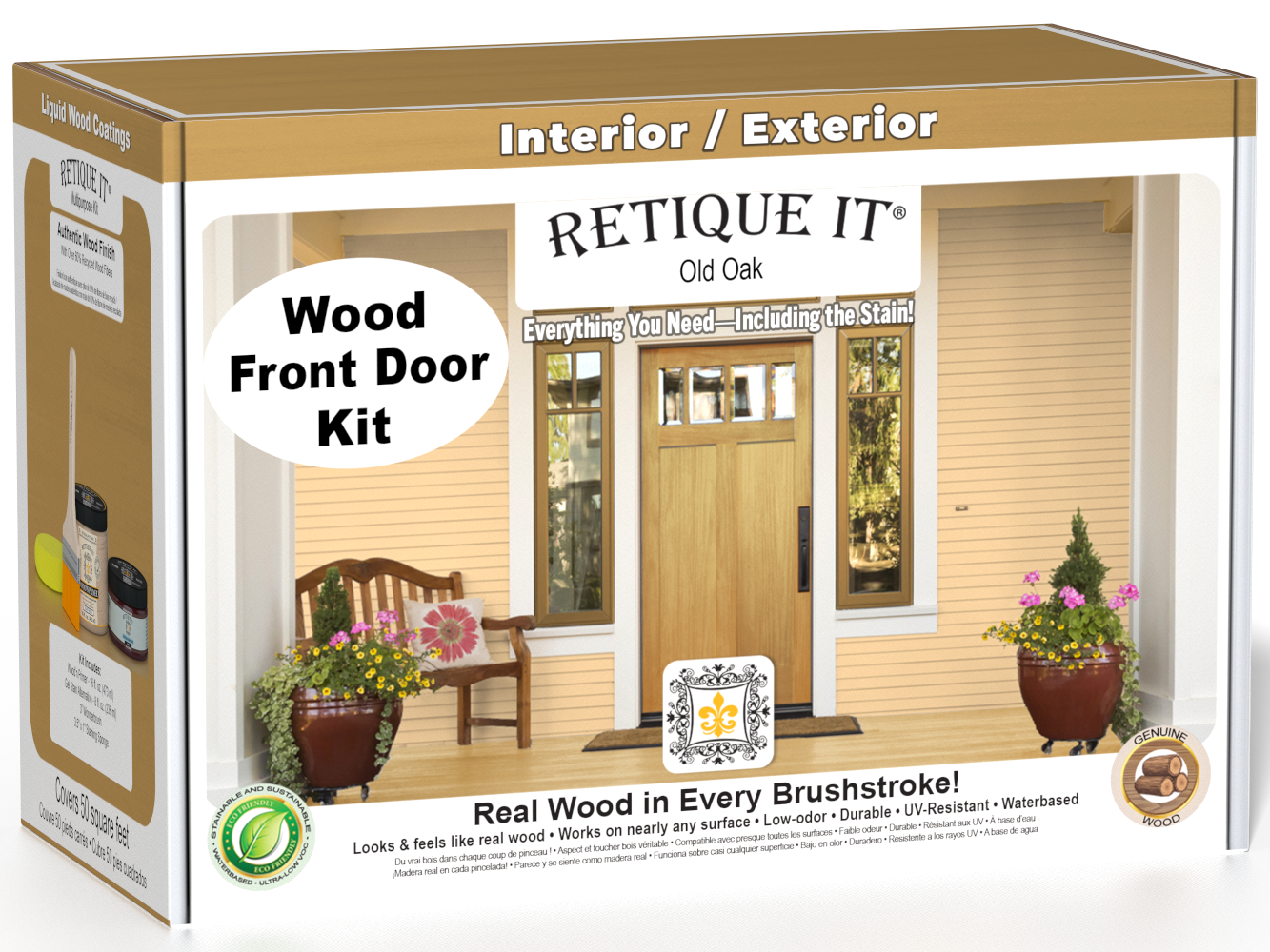 Wood'n Door Smooth Finish Kit - Old Oak — box hero
