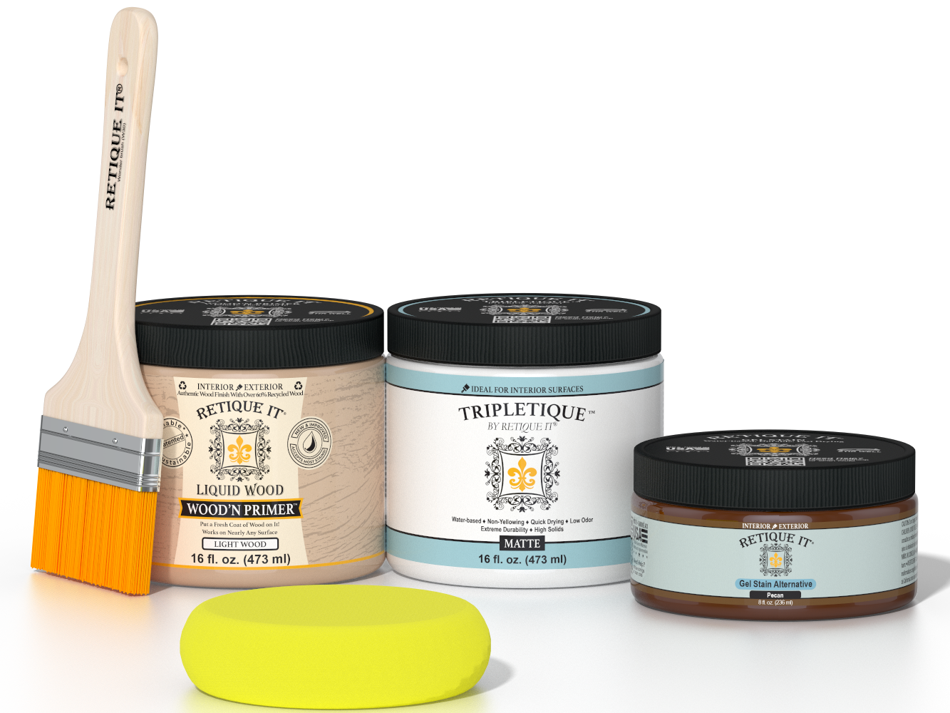Multi-purpose Smooth Finish Kit (Med) - Pecan - Interior Top Coat