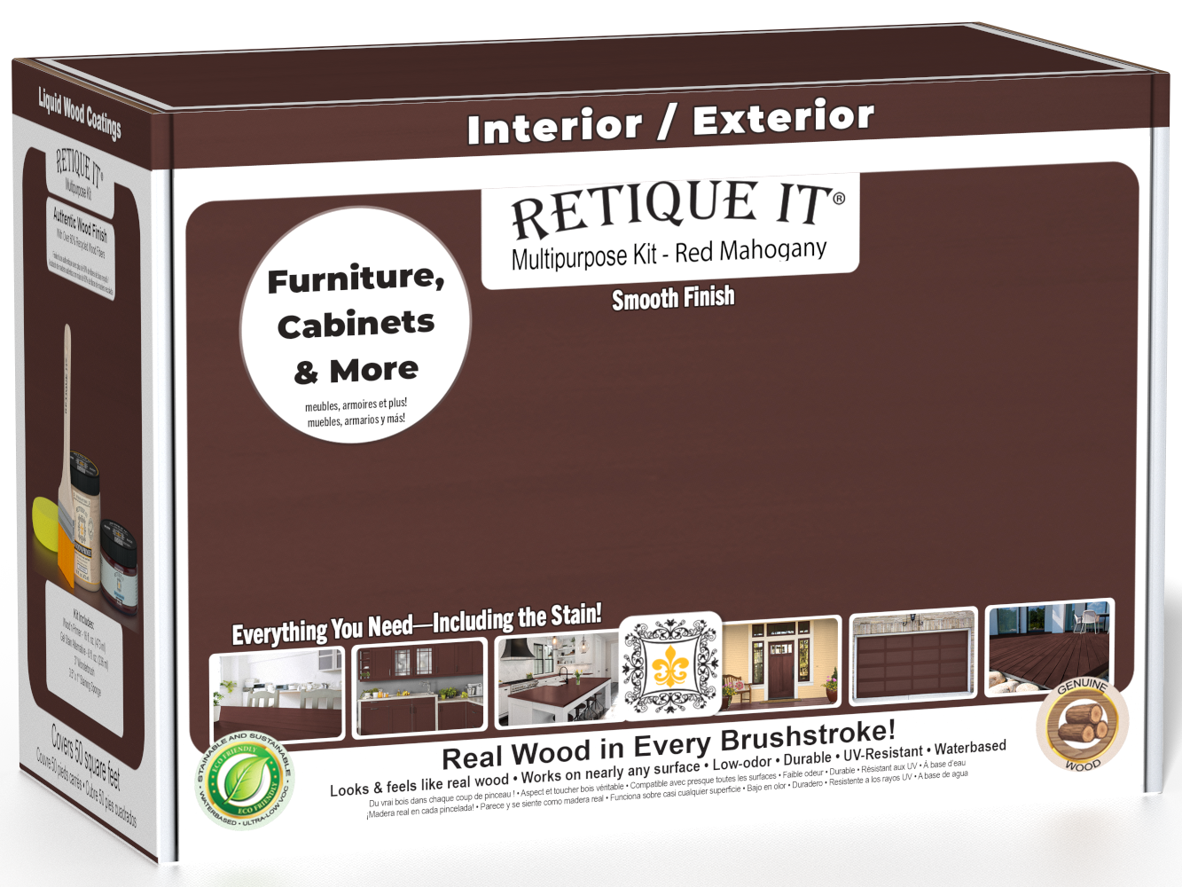 Multi-purpose Smooth Finish Kit (Med) - Red Mahogany