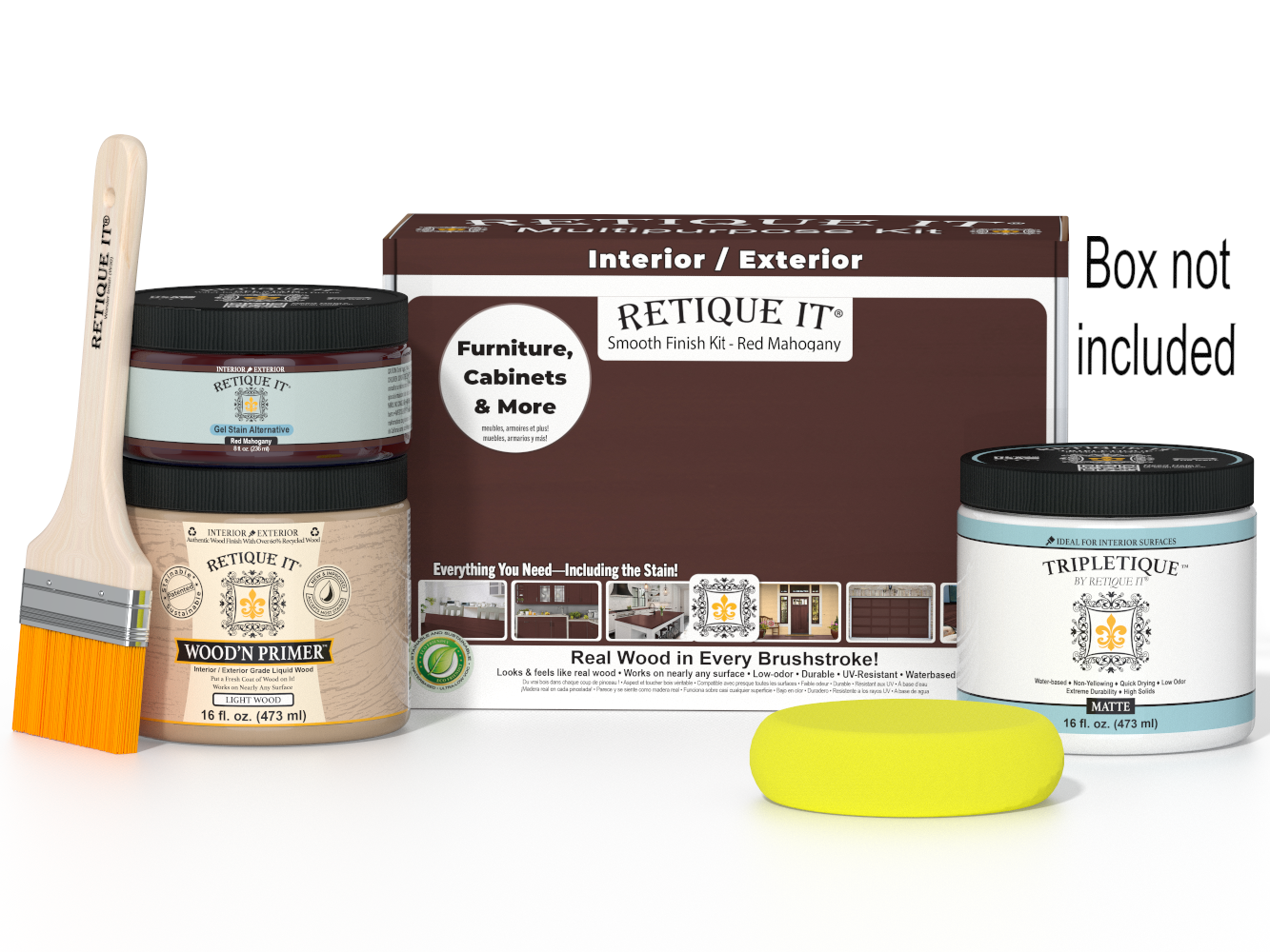 Multi-purpose Smooth Finish Kit (Med) - Red Mahogany - Interior Top Coat