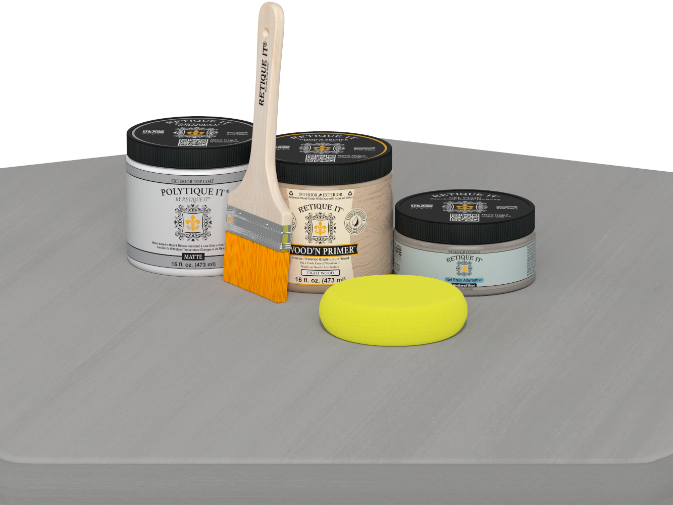 Multi-purpose Smooth Finish Kit (Med) - Weathered Wood - Exterior Top Coat