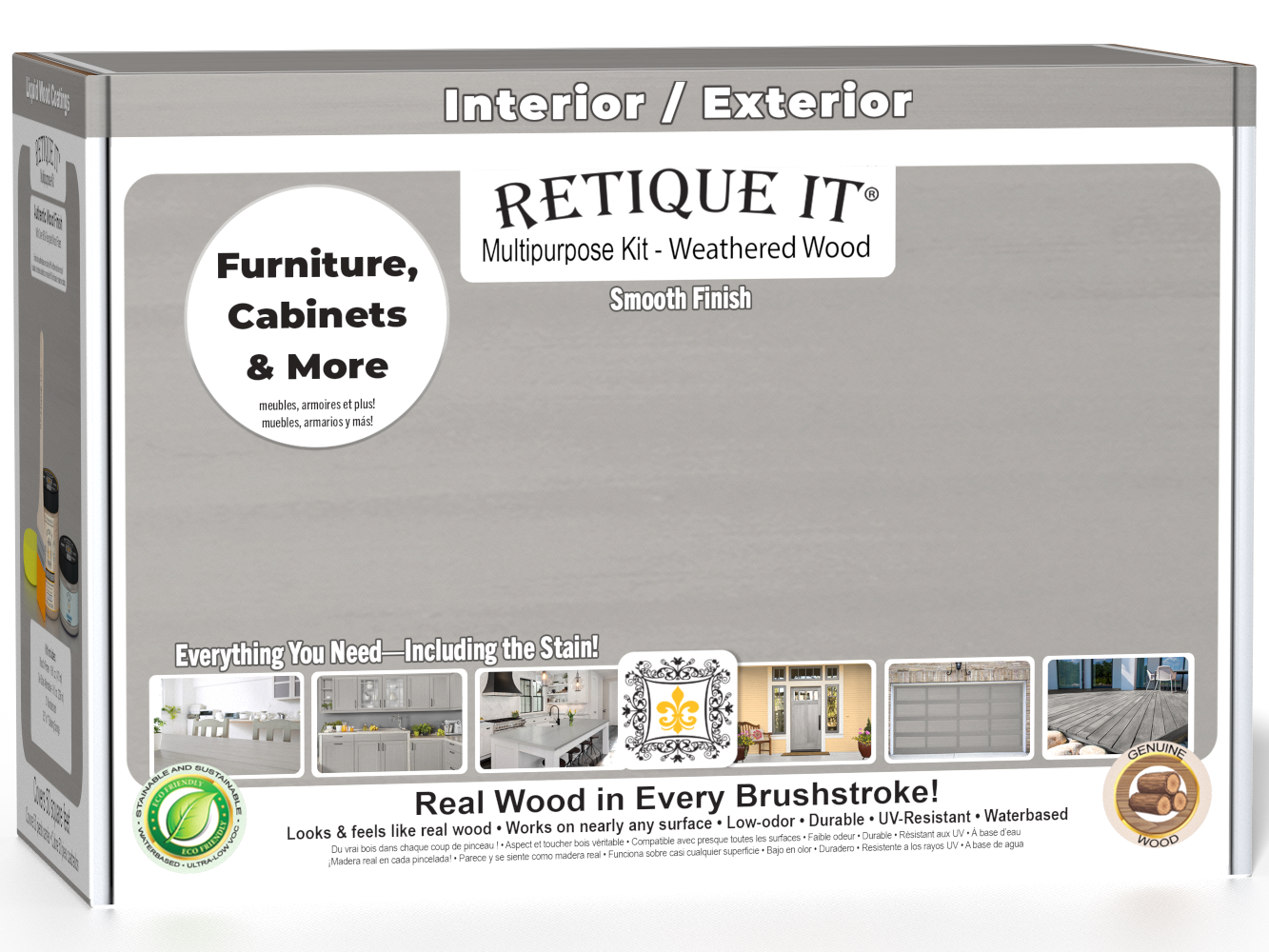 Multi-purpose Smooth Finish Kit (Med) - Weathered Wood - Interior Top Coat