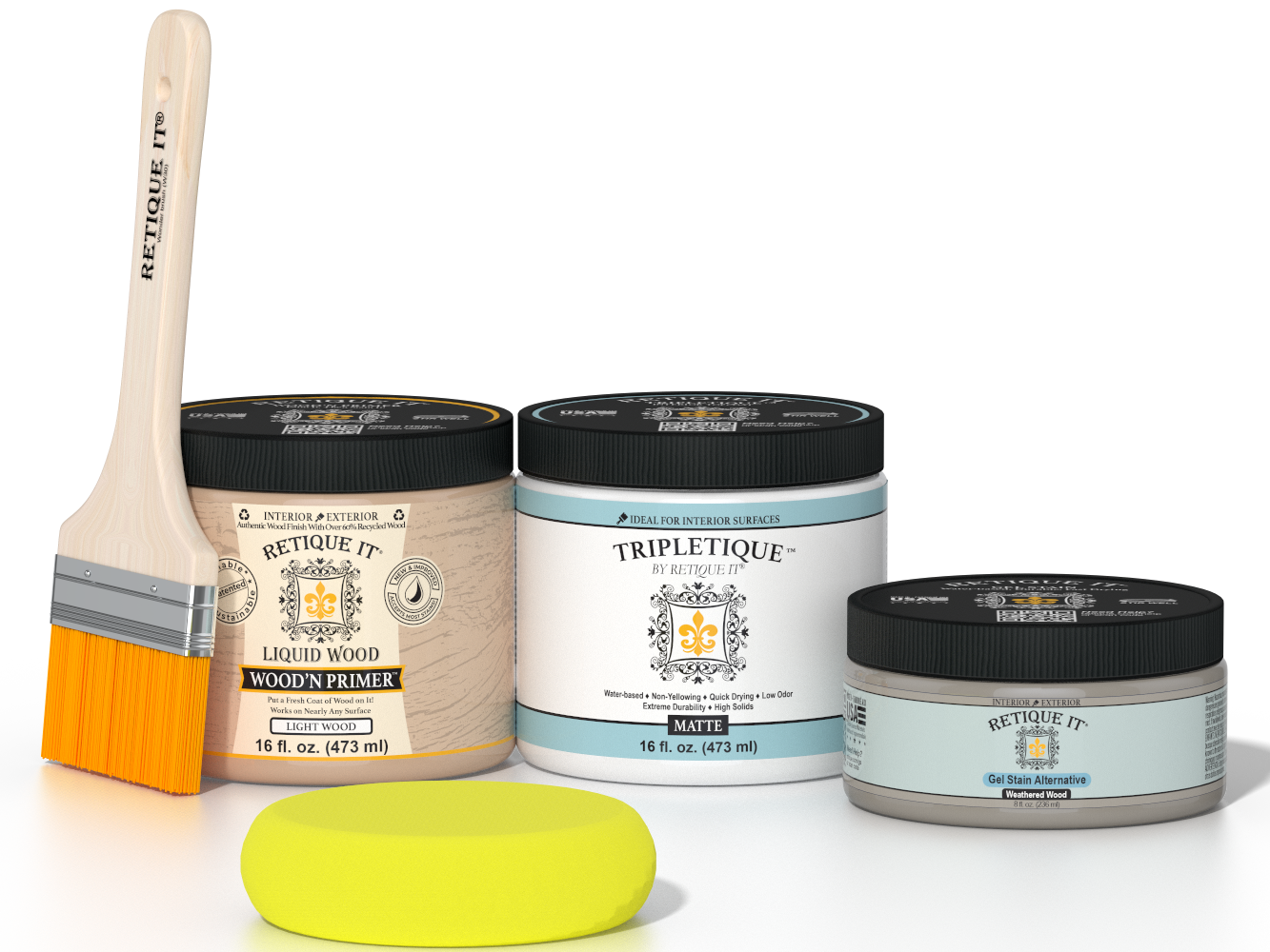Multi-purpose Smooth Finish Kit (Med) - Weathered Wood - Interior Top Coat